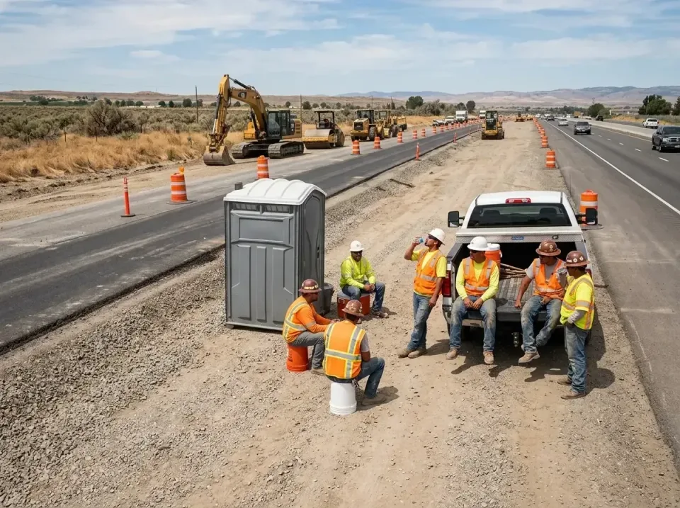 highway-road-construction-crew-007 — frequently asked questions, Porta Potty and Restroom Rentals in Gateway, AK